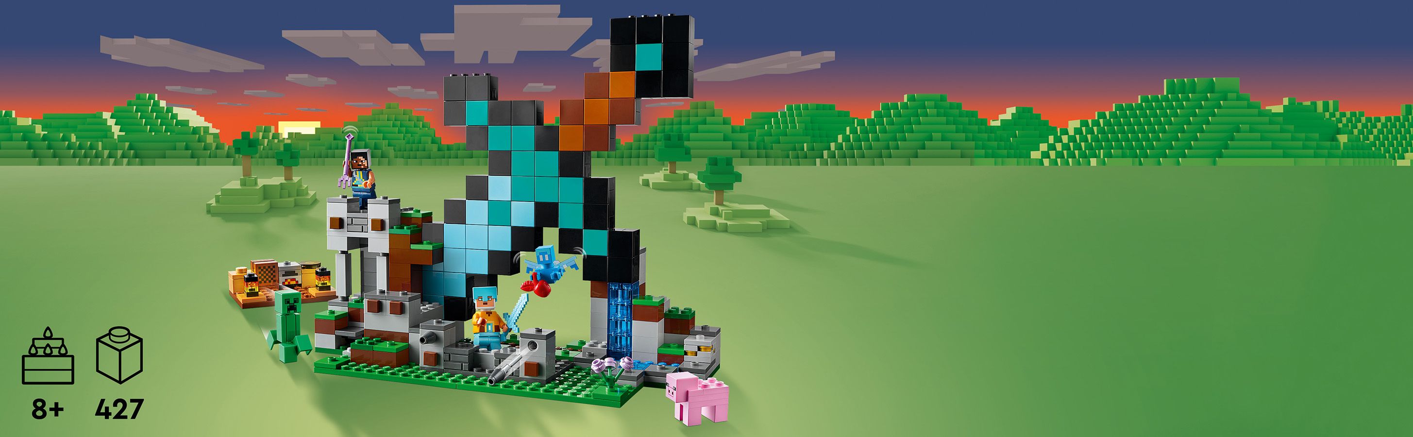 Klasická stavební a bitevní akce Minecraft®